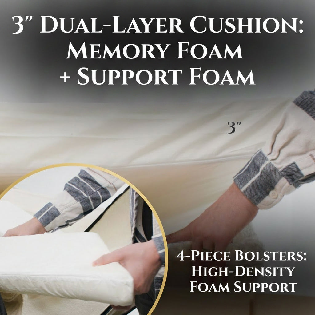 Luxury Boucle Orthopedic Dog Bed