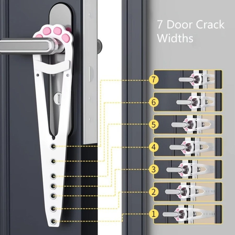 Minimalist No-Punch Pet Door Latch