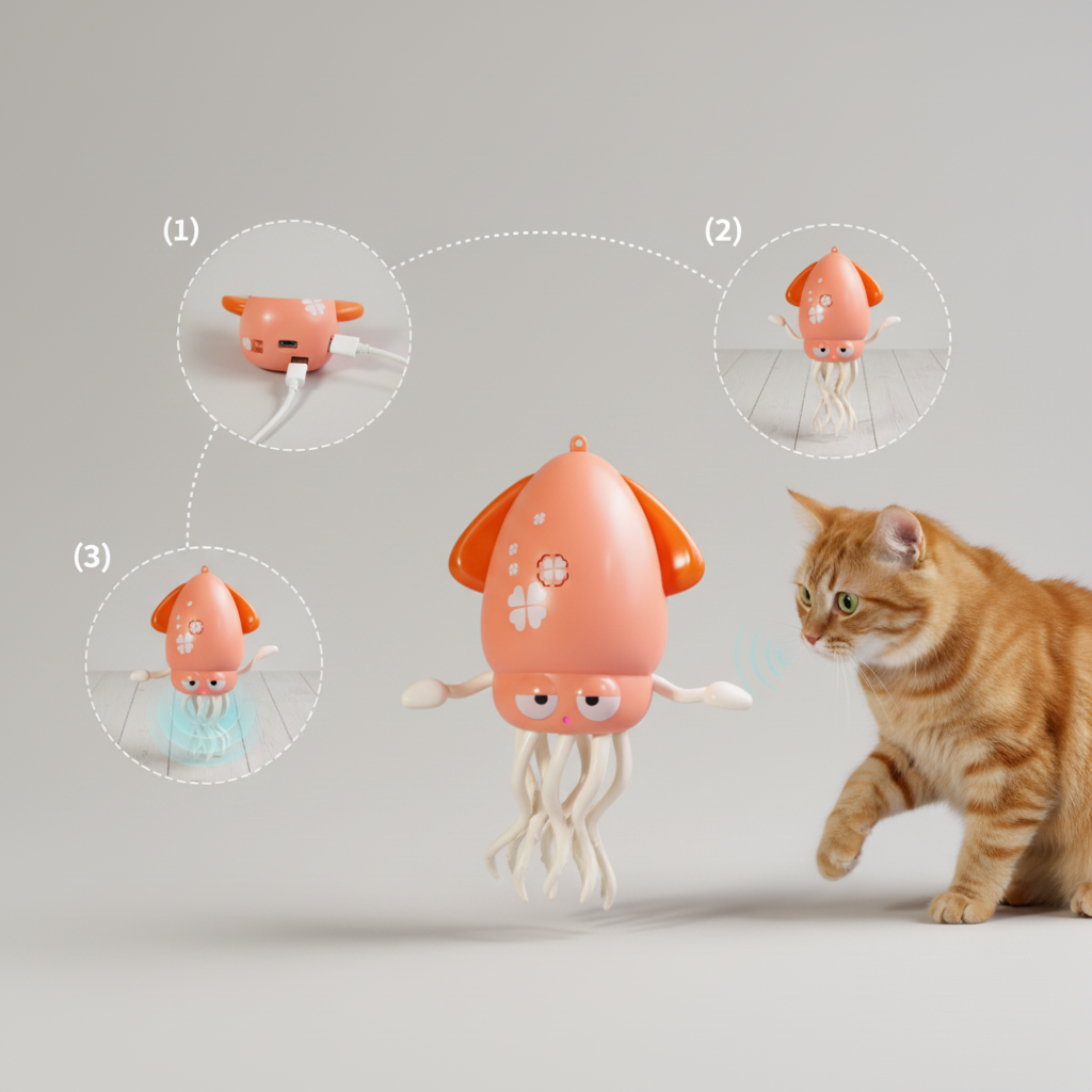 Motion-Activated Dancing Octopus Toy