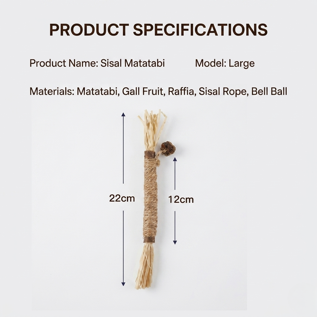 Natural Chew Stick With Silver Vine Core
