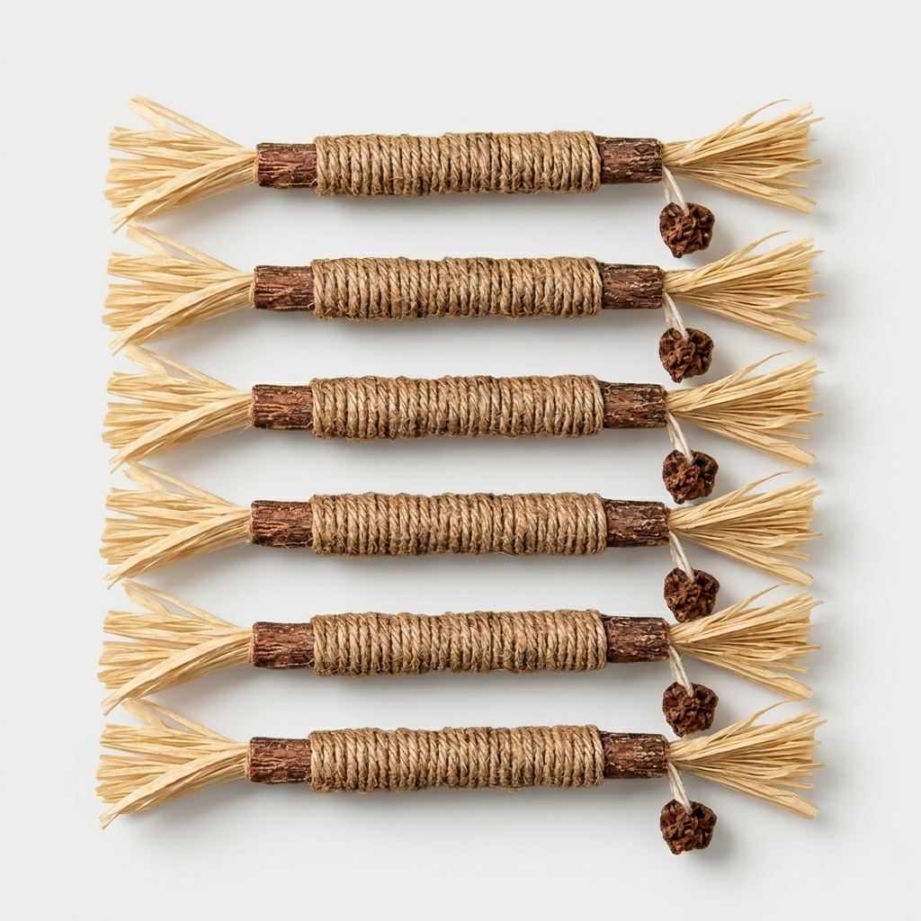 Natural Chew Stick With Silver Vine Core
