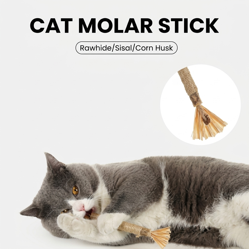 Natural Chew Stick With Silver Vine Core