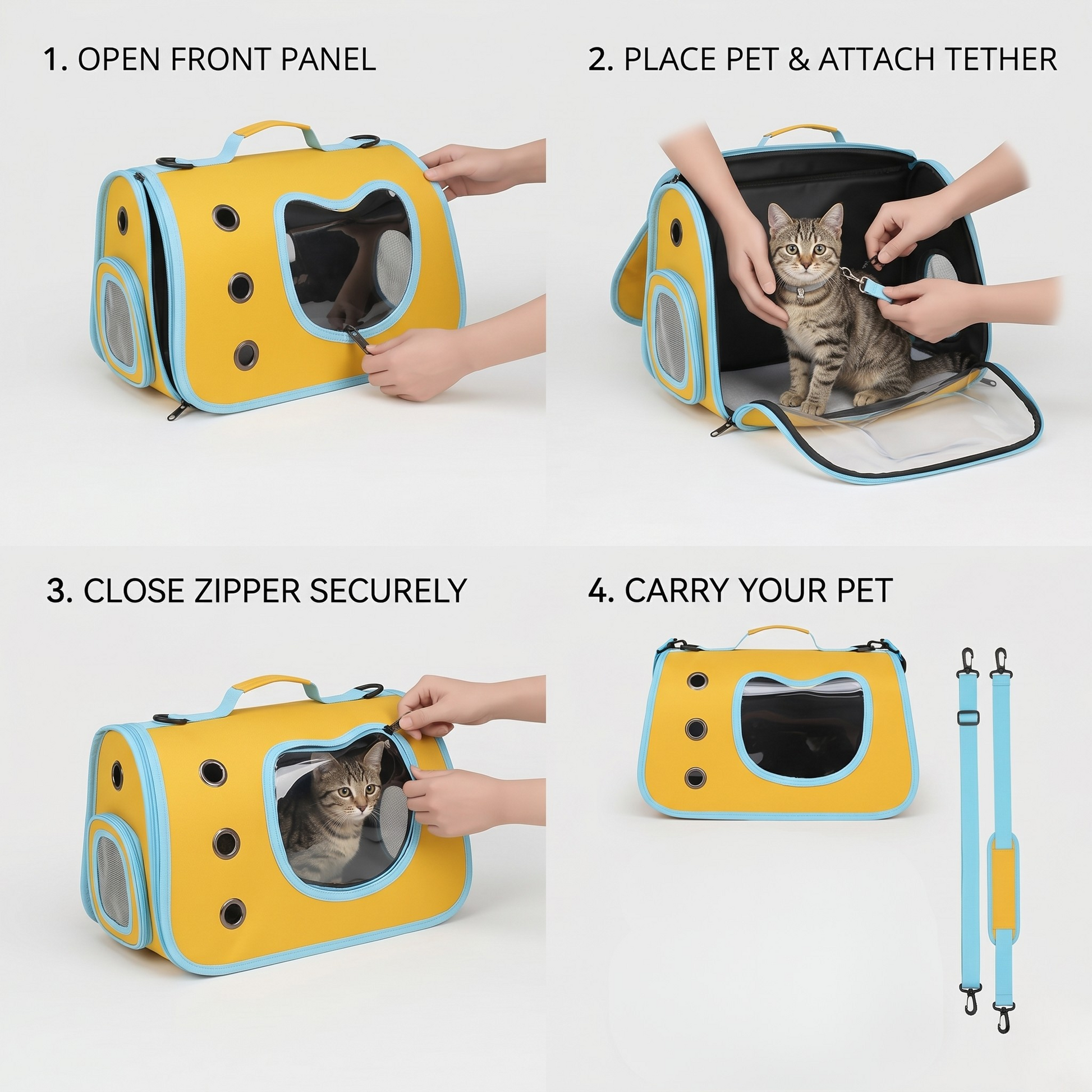 Panoramic Bubble Window Pet Carrier Backpack