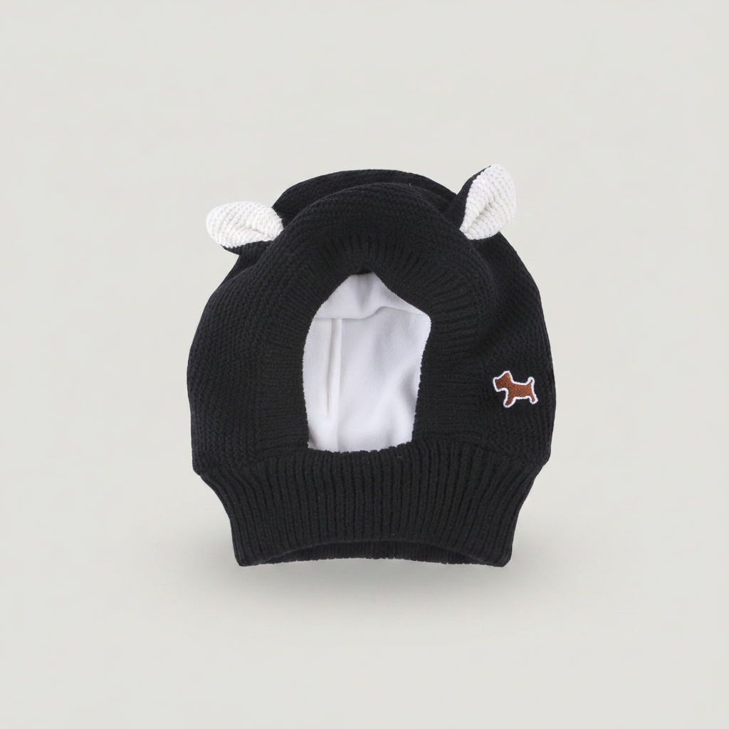 Plush Knit Rabbit Ear Hat