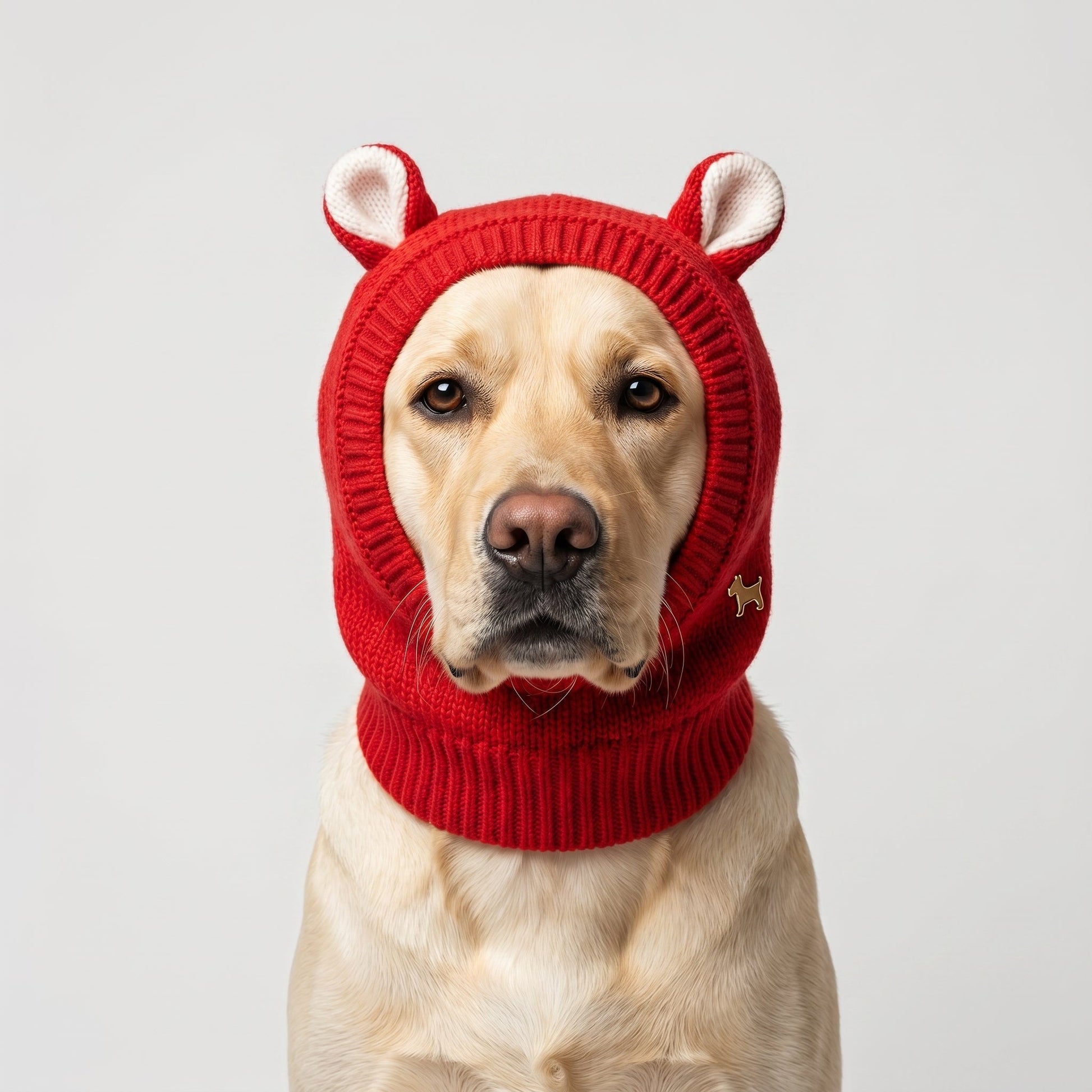 Plush Knit Rabbit Ear Hat
