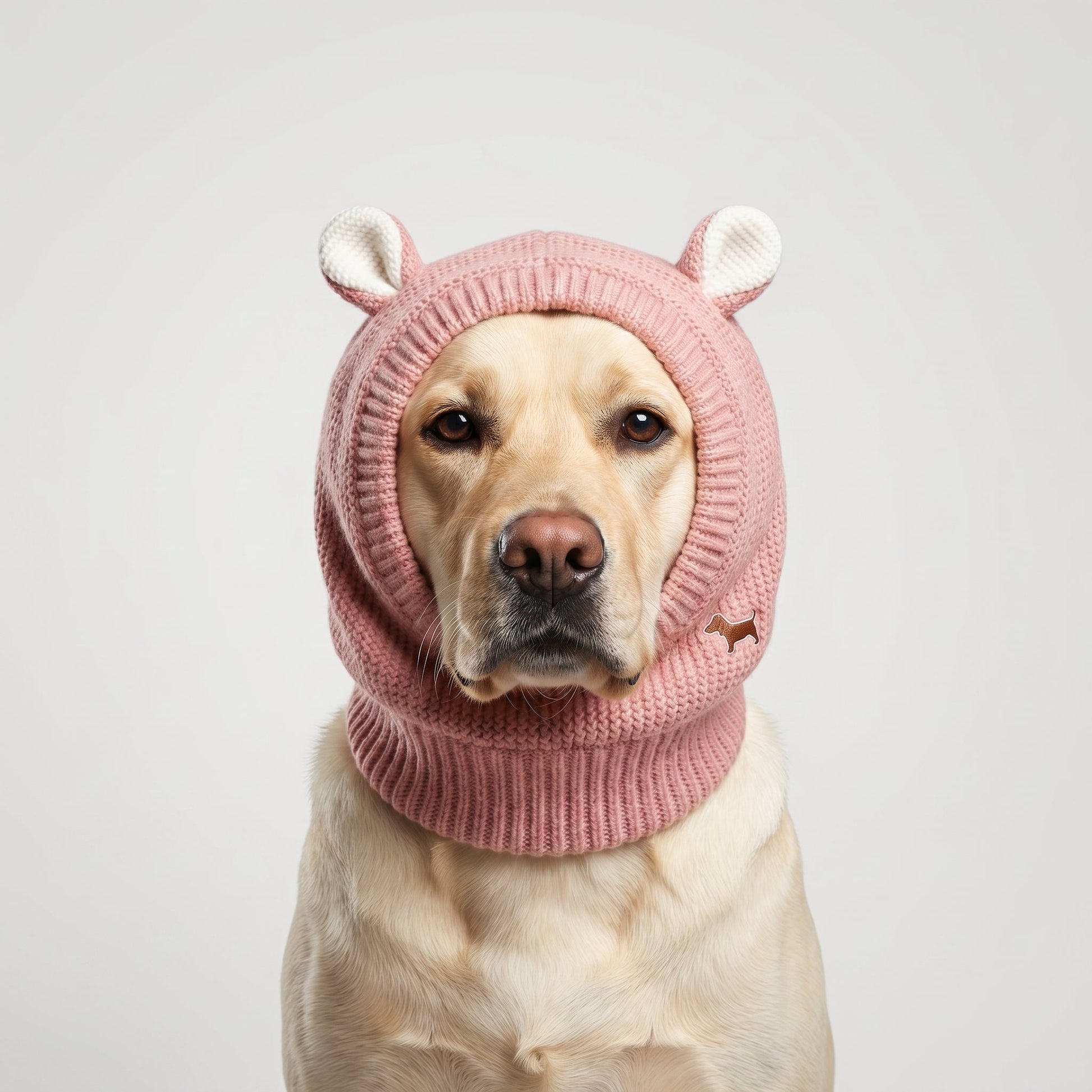 Plush Knit Rabbit Ear Hat