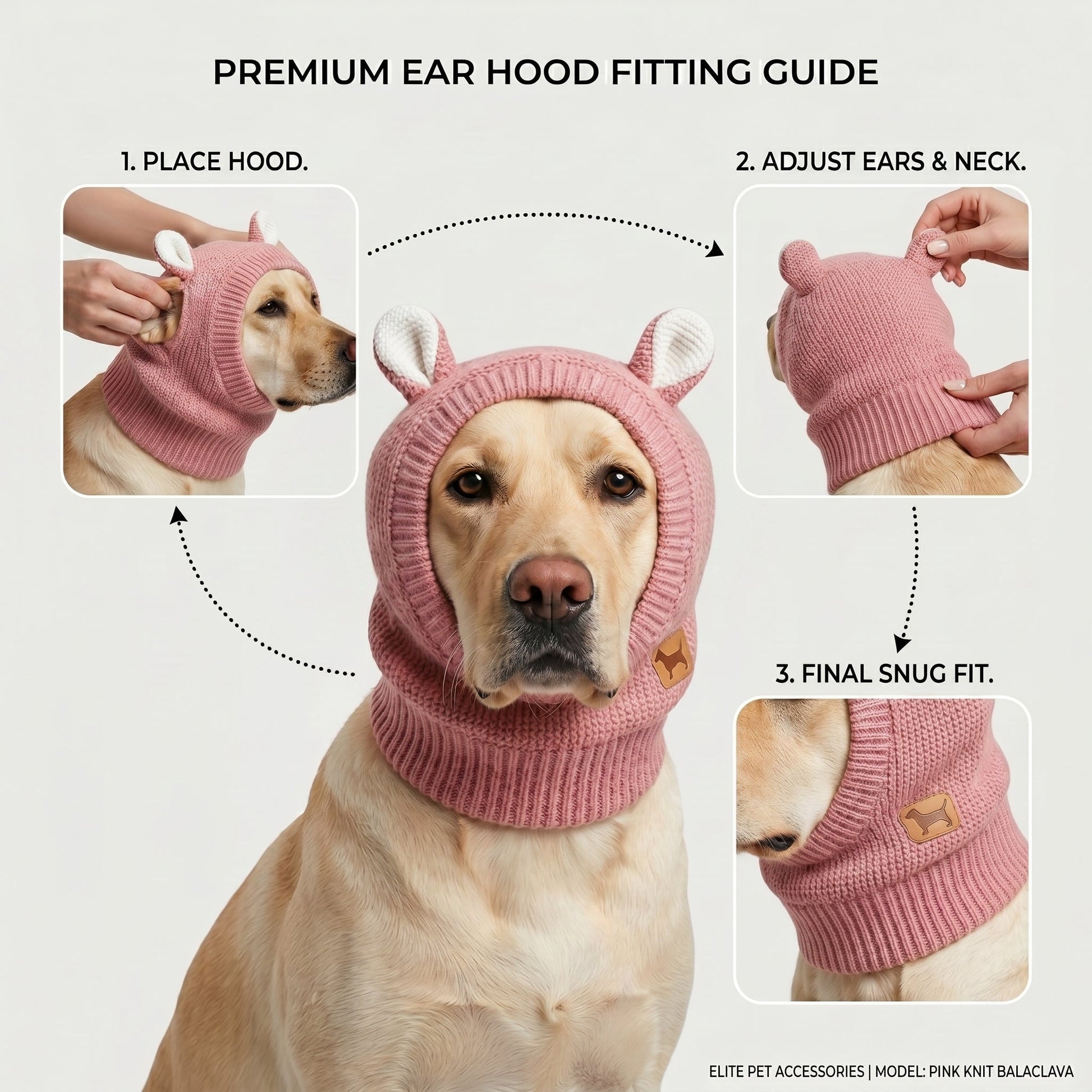 Plush Knit Rabbit Ear Hat