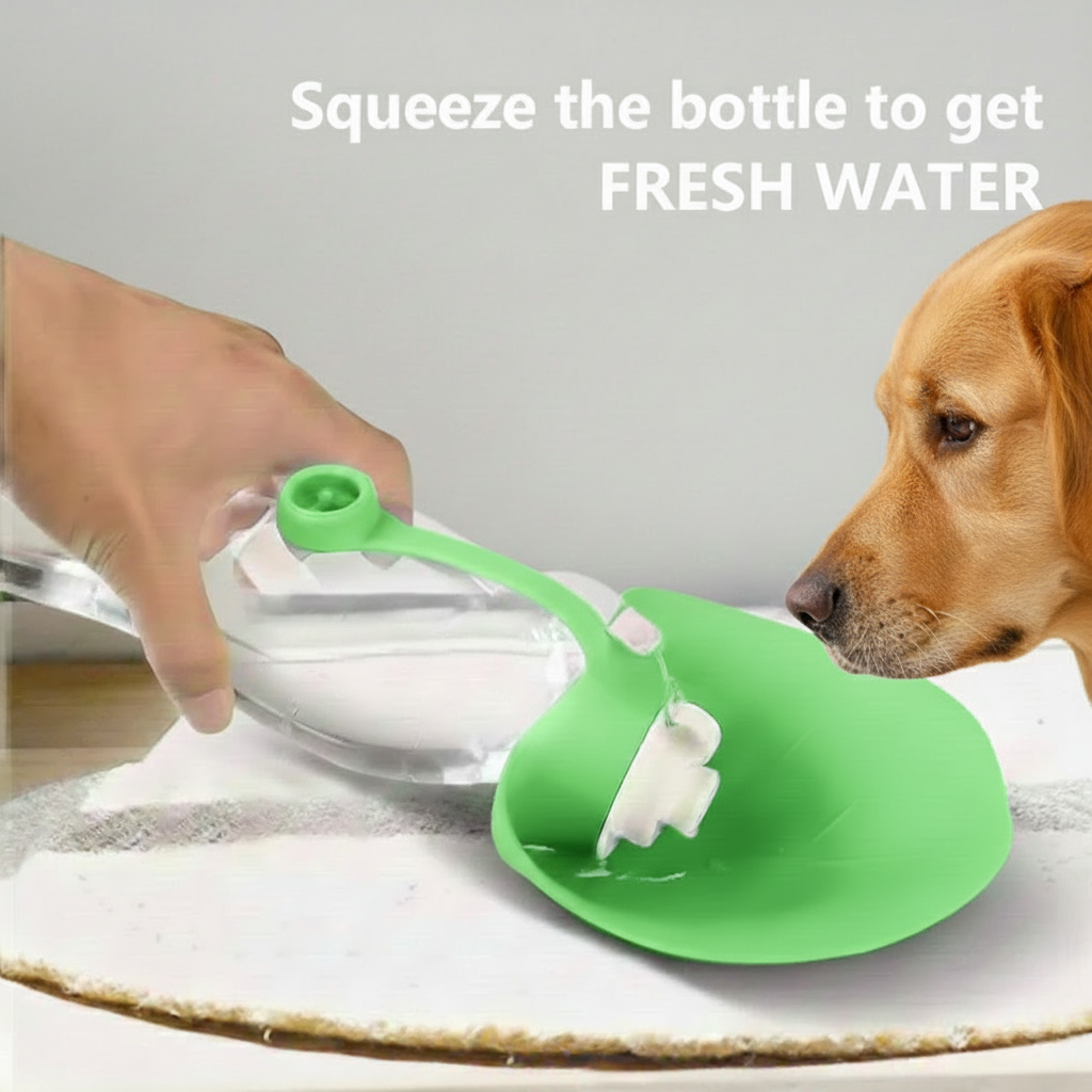 Portable Pet Water Bottle One-Hand Design