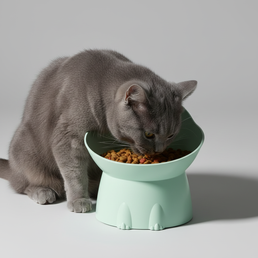 Raised Tilted Pet Bowl