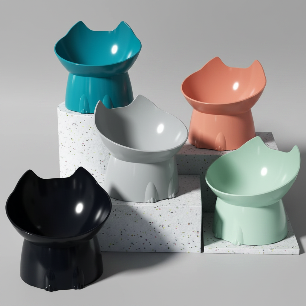 Raised Tilted Pet Bowl