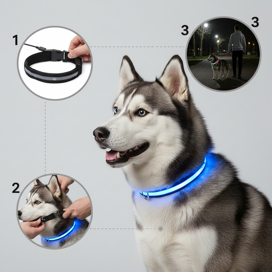 Rechargeable LED Pet Collar