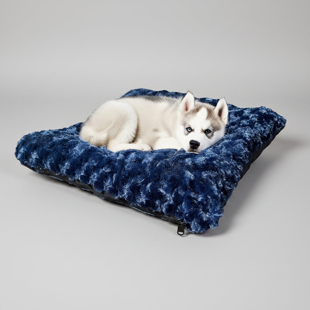 Rectangle Bolstered Dog Bed With Nest-Like Design
