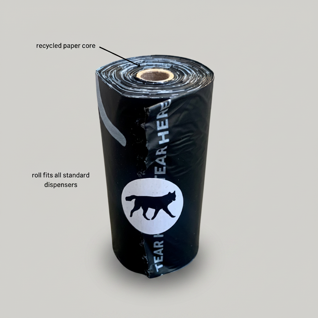 Sleek Dispenser With Compostable Bags