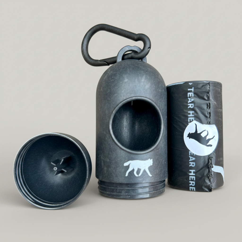 Sleek Dispenser With Compostable Bags