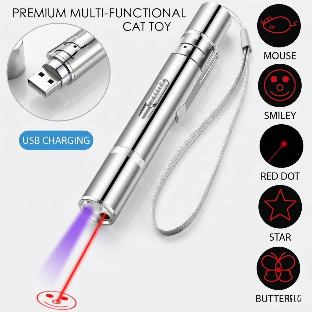Sleek Stainless Steel Slim Pen 3-In-1