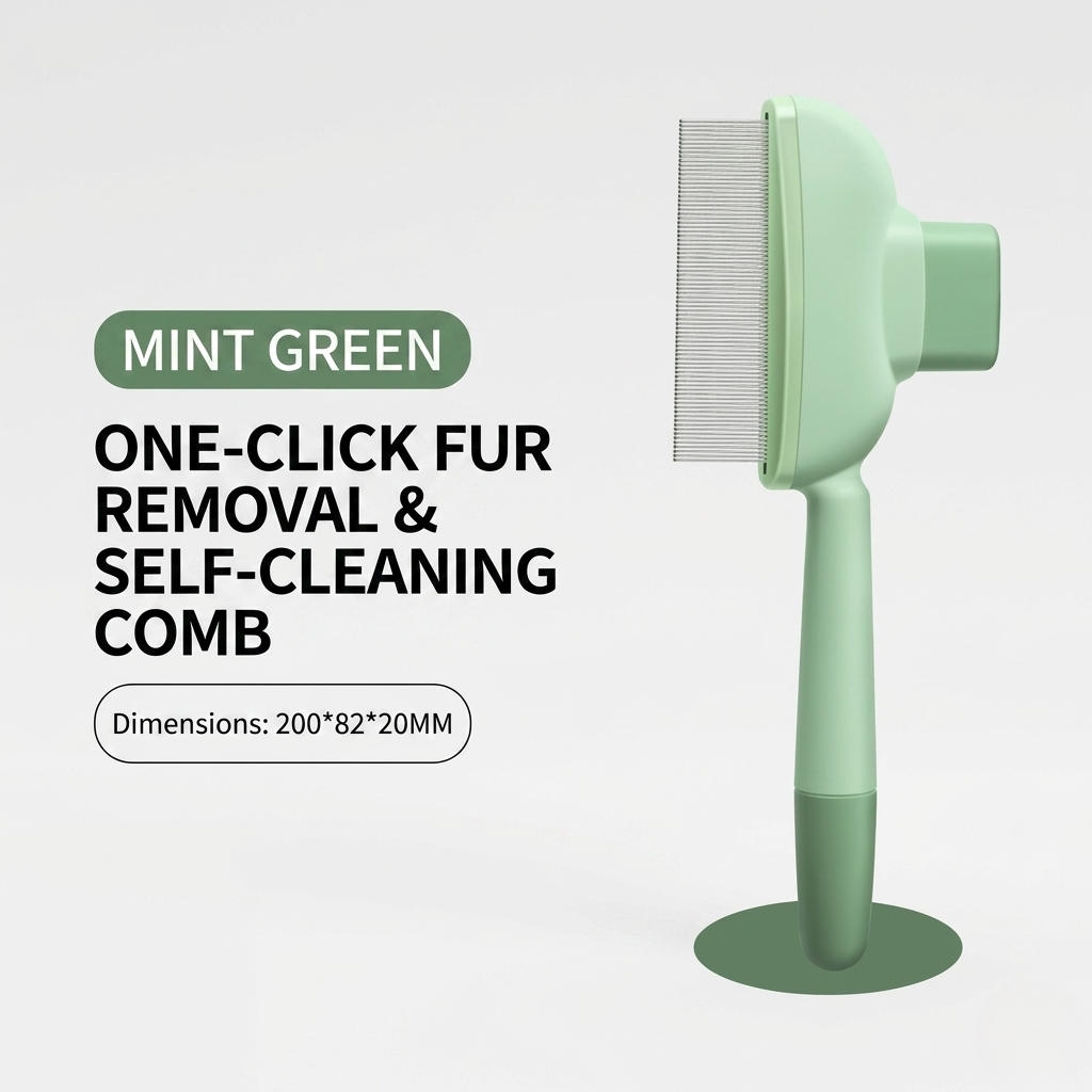 Slicker Brush With One-Button Retraction