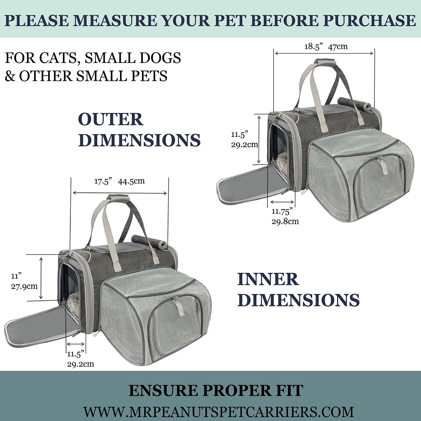 Soft Sided Expandable Pet Carrier