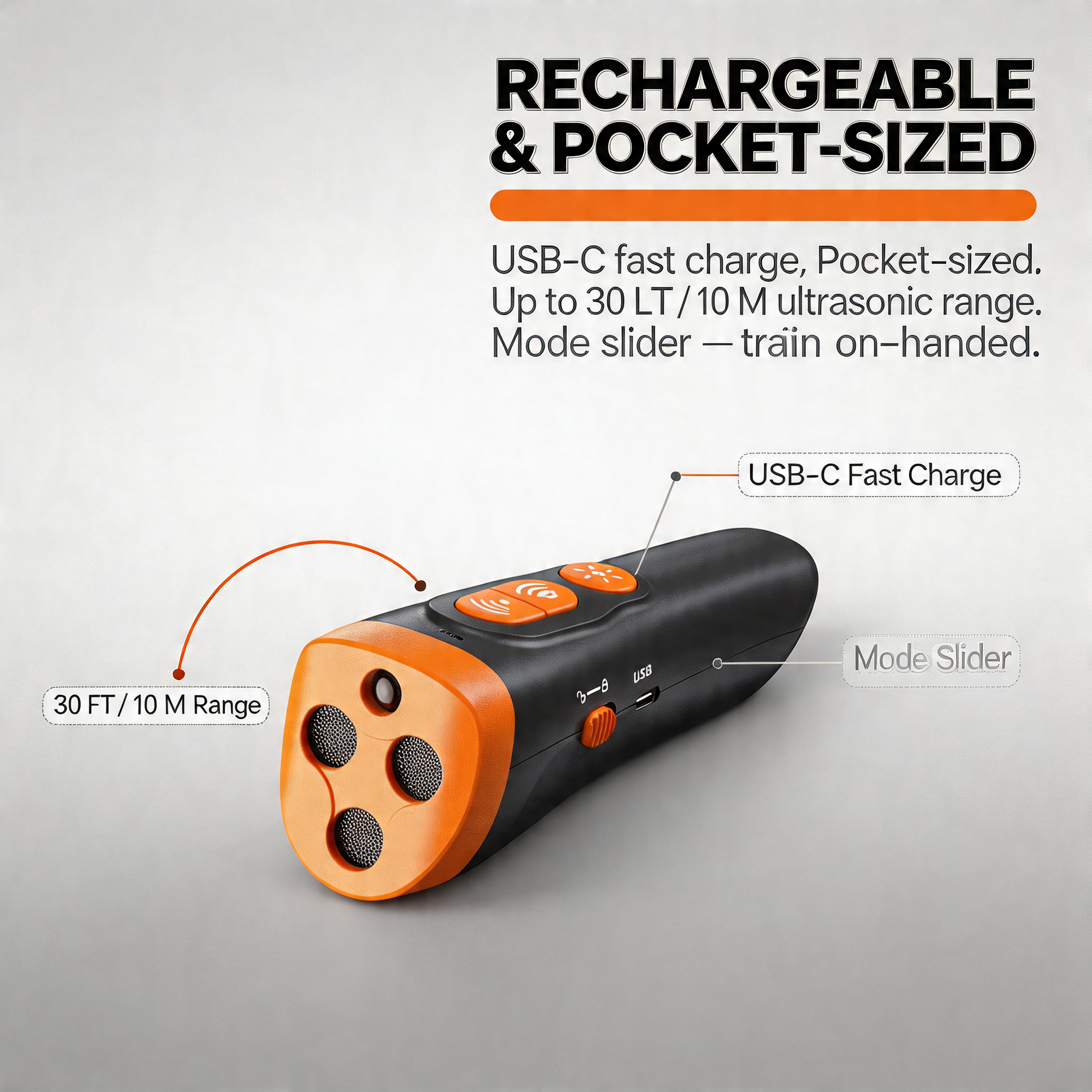 Ultrasonic 3-Head Dog Trainer