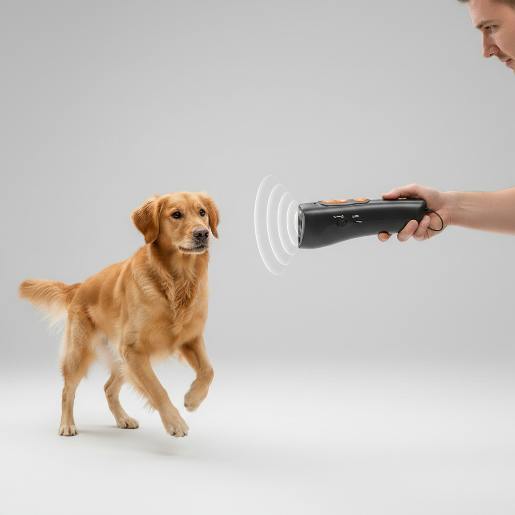Ultrasonic 3-Head Dog Trainer