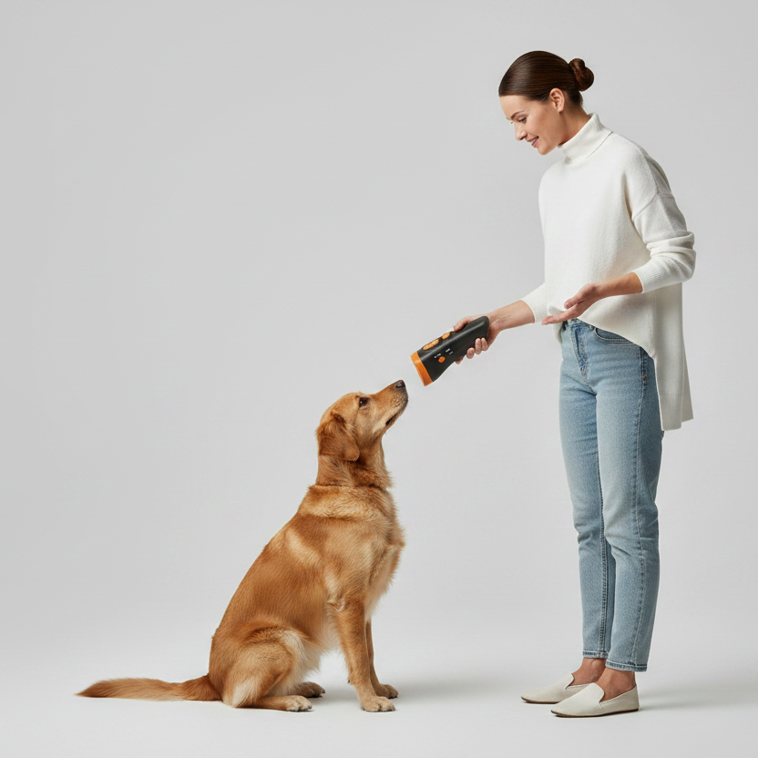 Ultrasonic 3-Head Dog Trainer