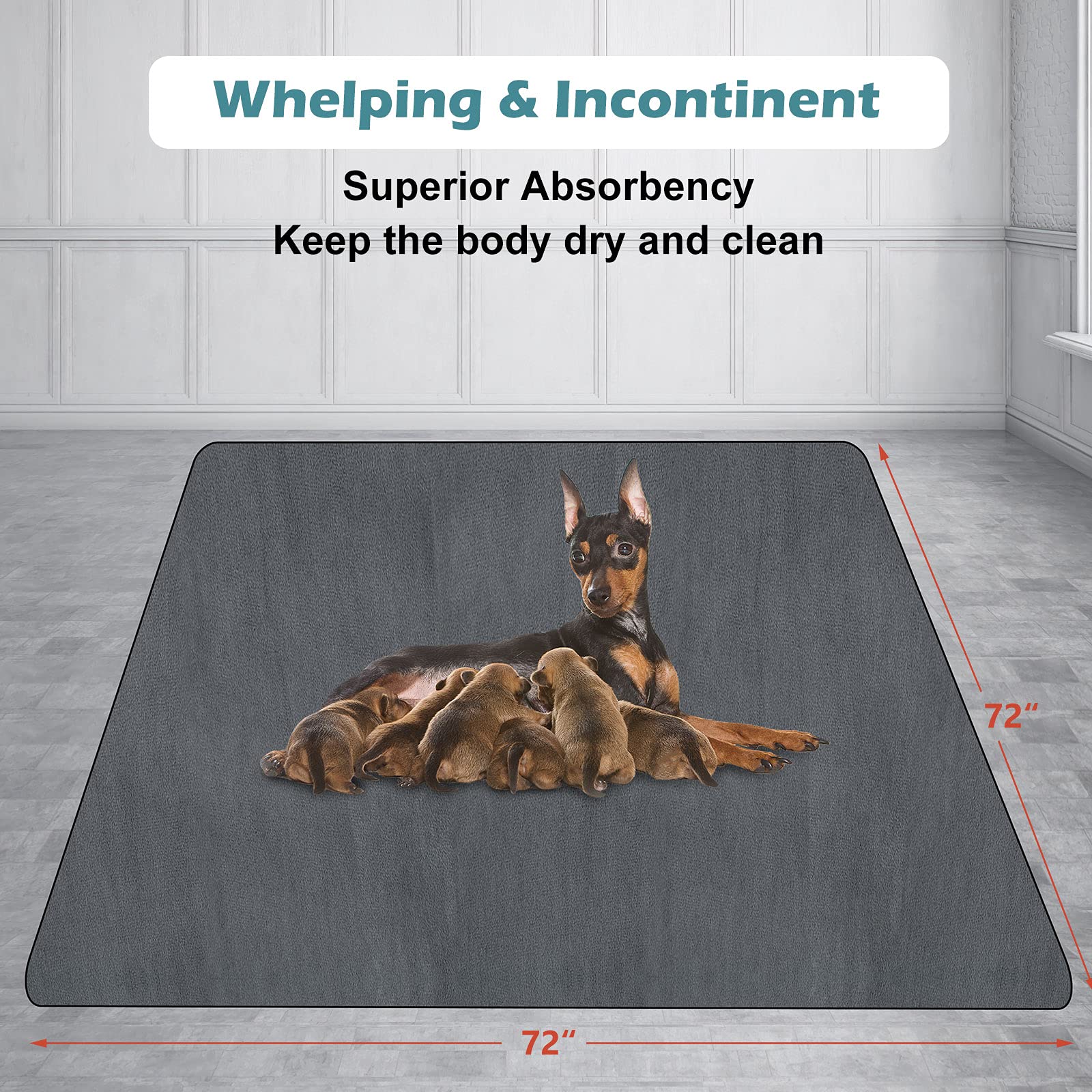 Washable Non-Slip Pee Pad