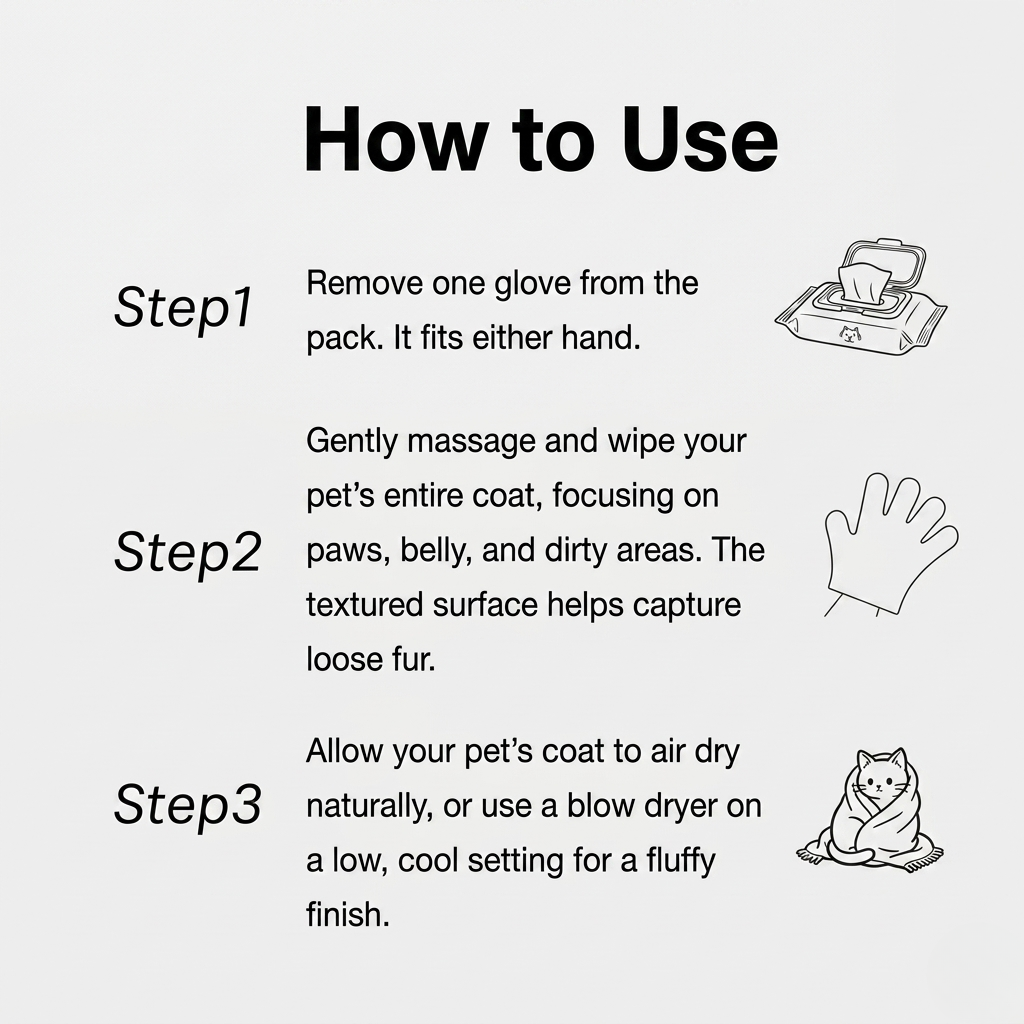Waterless Grooming Gloves