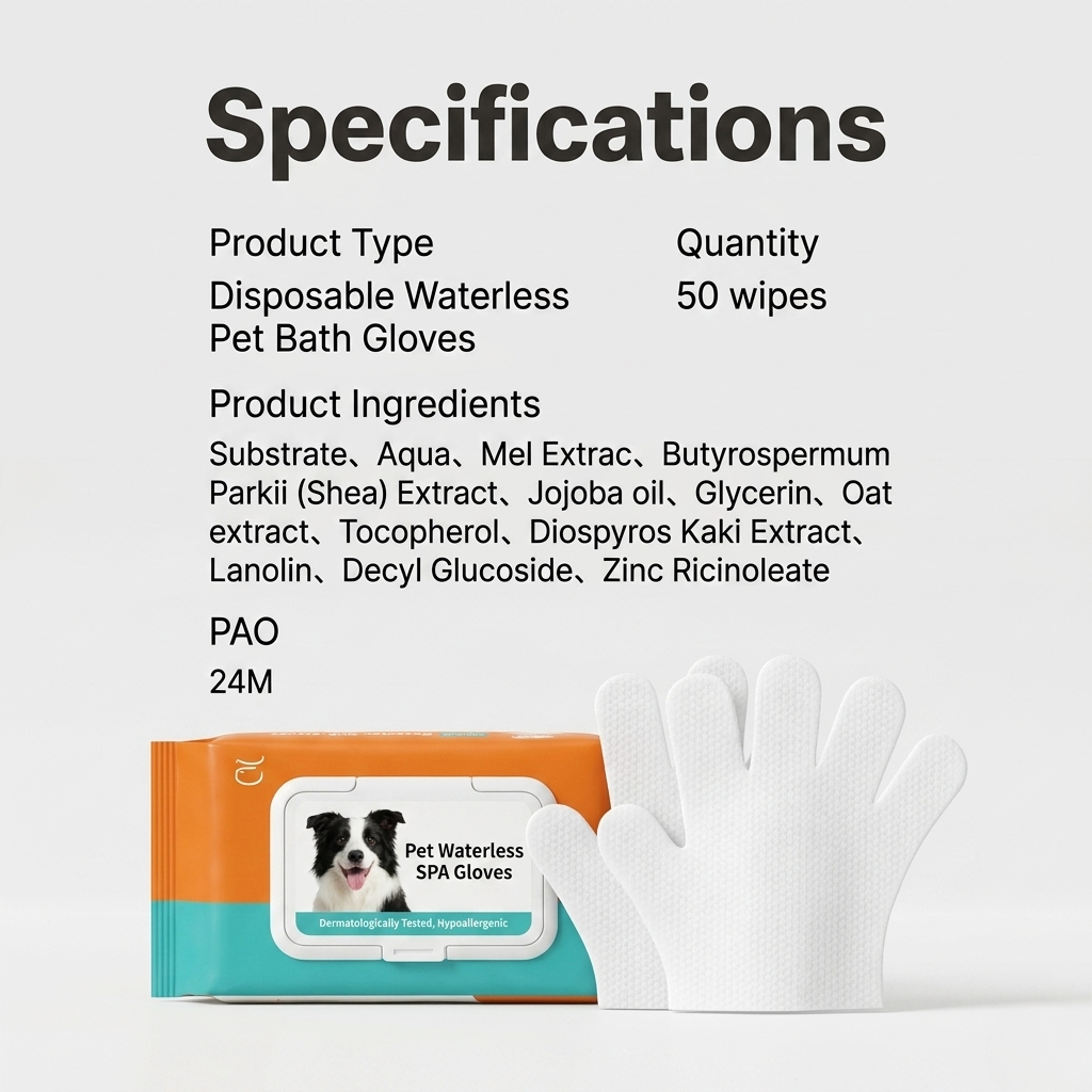 Waterless Grooming Gloves